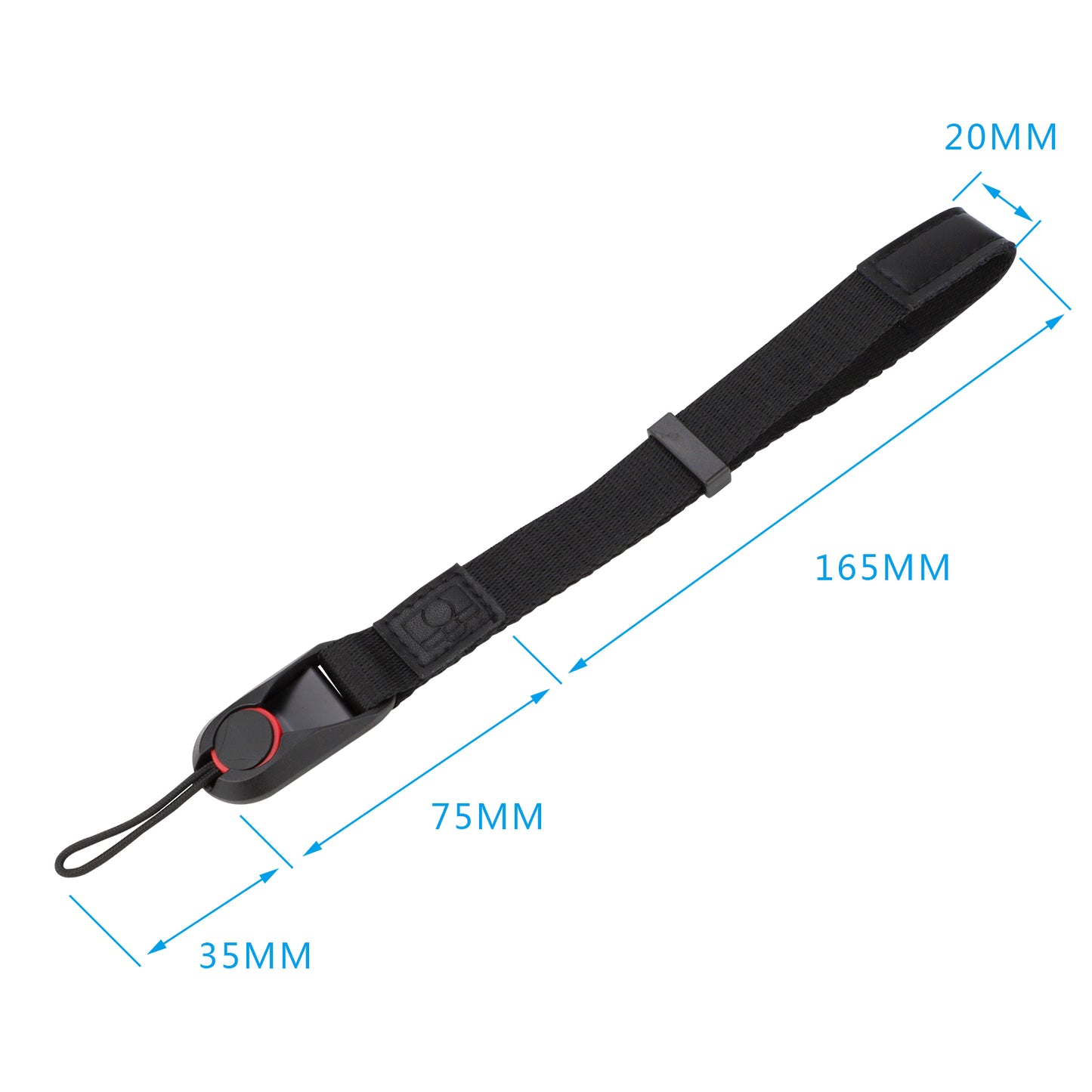 Haoge CHS-07B Camera Wrist band,Quick Release Wrist Strap,Safety Tether for GoPro,DSLR,Fuji,Canon and Mirrorless Cameras Black