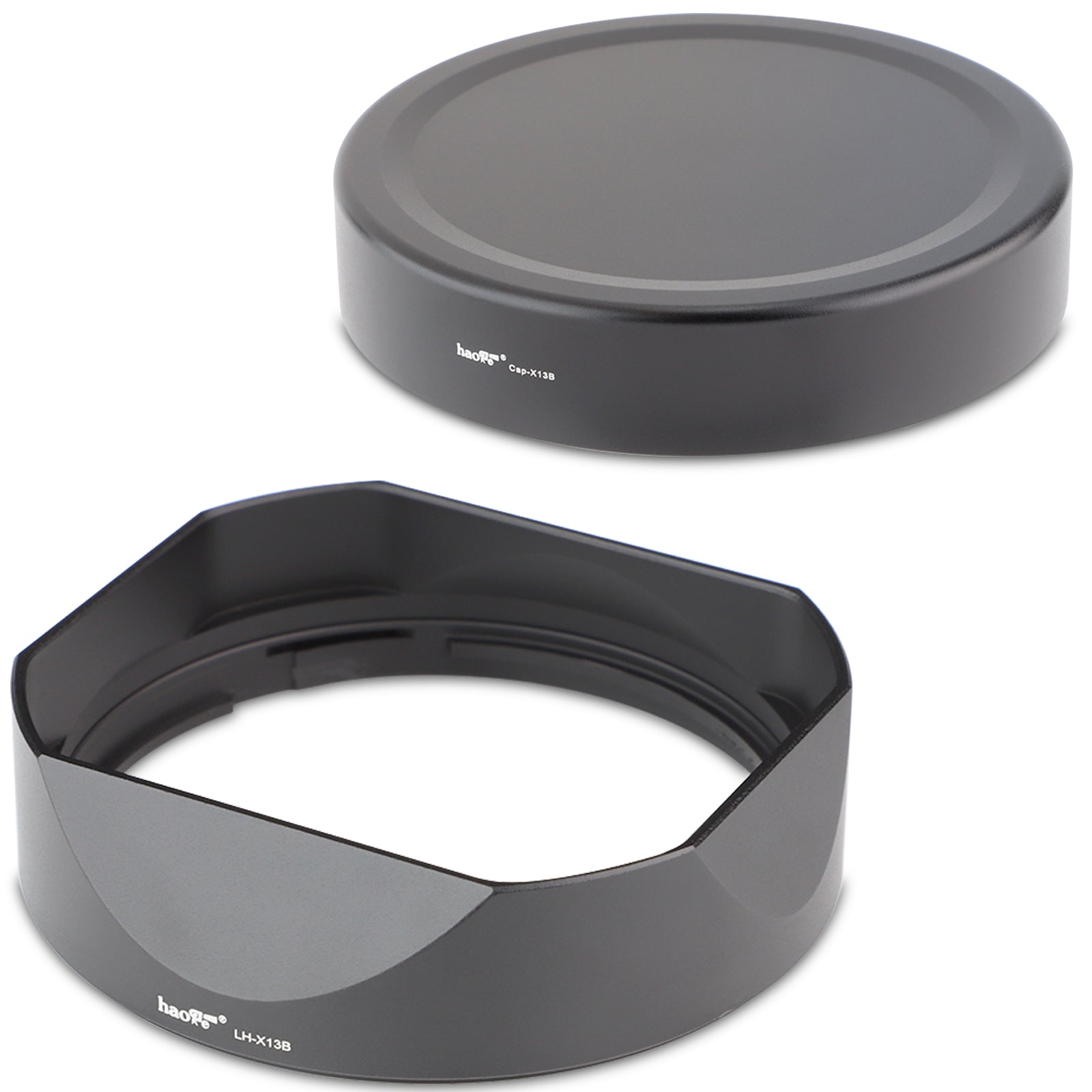 Haoge LH-X13B Bayonet Dedicated Lens Hood of Square Metal for Fuji