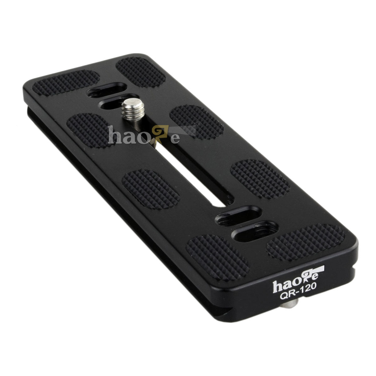Haoge 120mm QR Quick Release Plate Dual Dovetail and D-Ring Screw Fits Arca-Swiss Standard for Tripod Ball Head