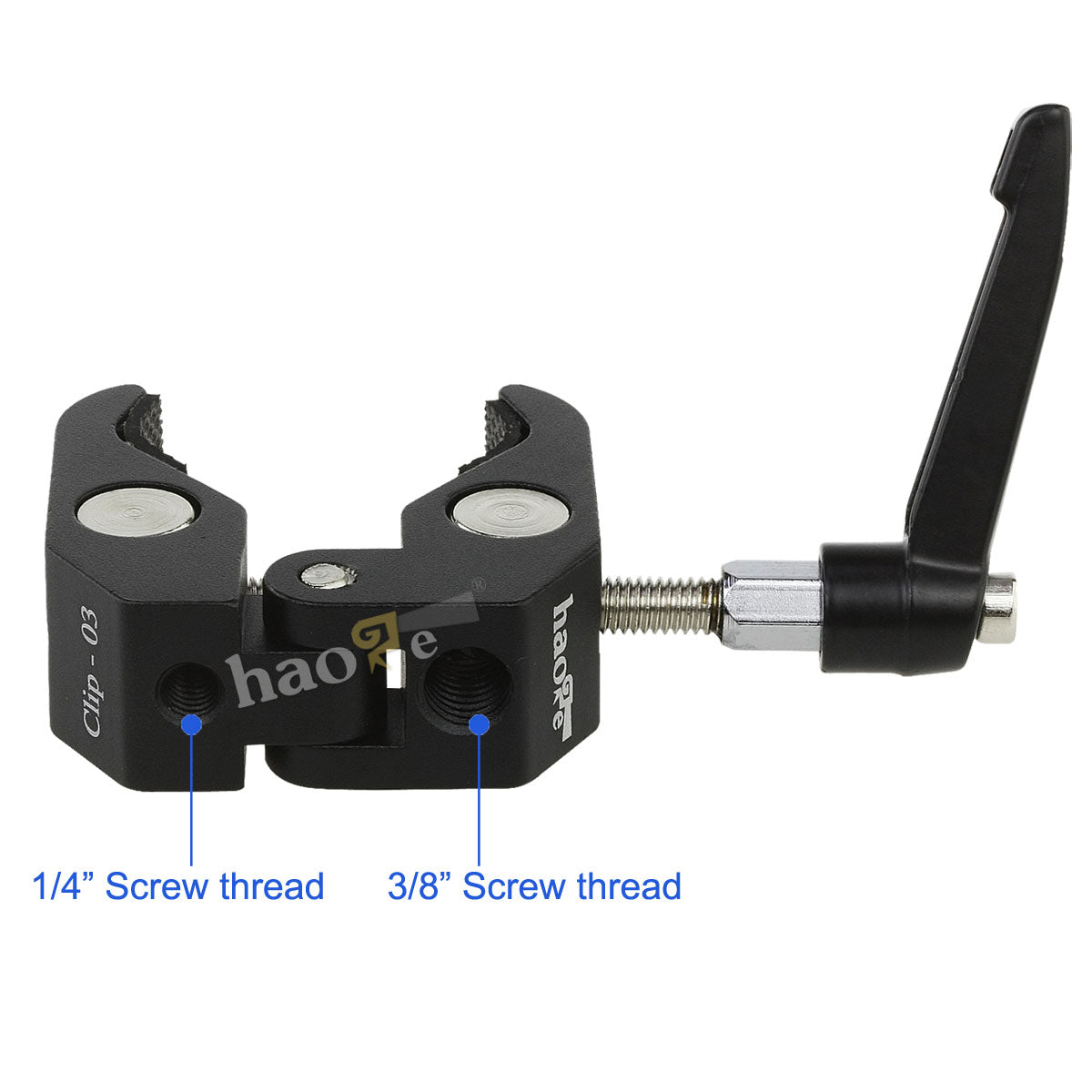Haoge 11 inch Articulating Friction Magic Arm with Small Clamp Crab Pliers Clip for HDMI LCD Monitor LED Light DSLR Camera Video Tripod