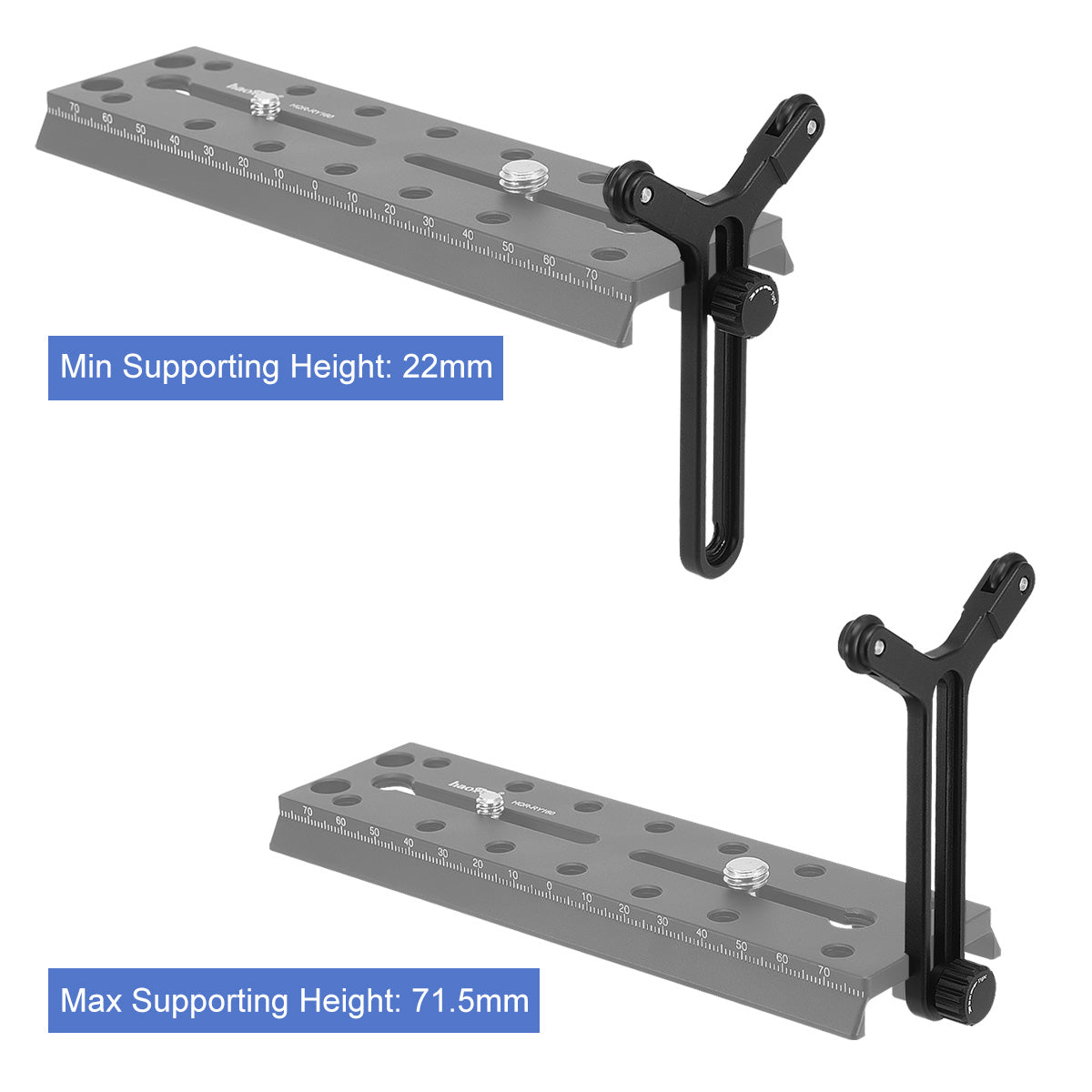 Haoge TJ-Y2 Y Bracket with Double Wheels for DIY DJI Ronin-S Ronin-SC Ronin SC S Lens Support System fit Selected Haoge Plates