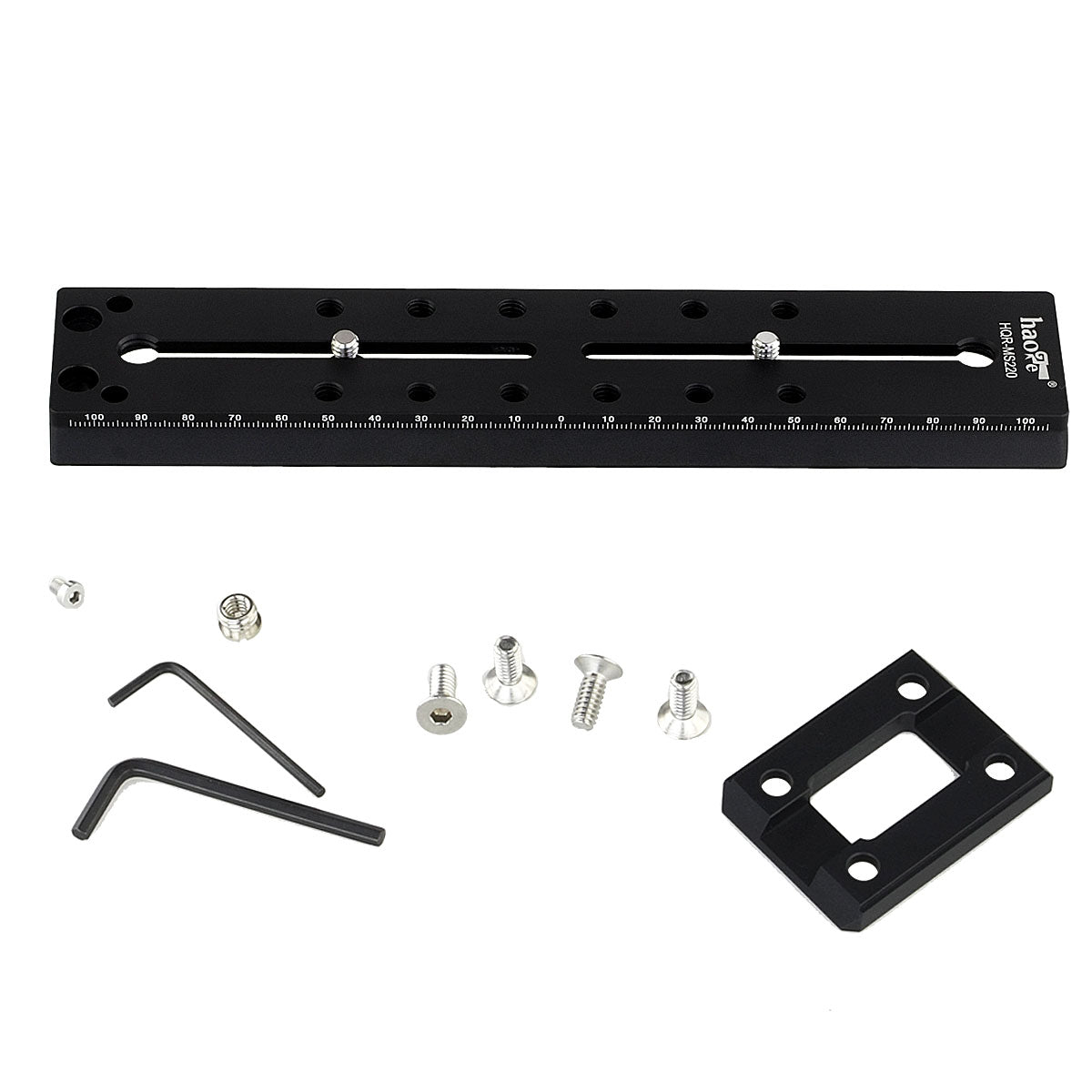 Haoge 220mm Camera Long Sliding Quick Release Plate For Sachtler Tripod Fluid Head FSB4 FSB6 FSB6T FSB8 FSB8T DV10 3+3 5+5 Video 14II DV2 DV4 DV6 DV8 DV8/100