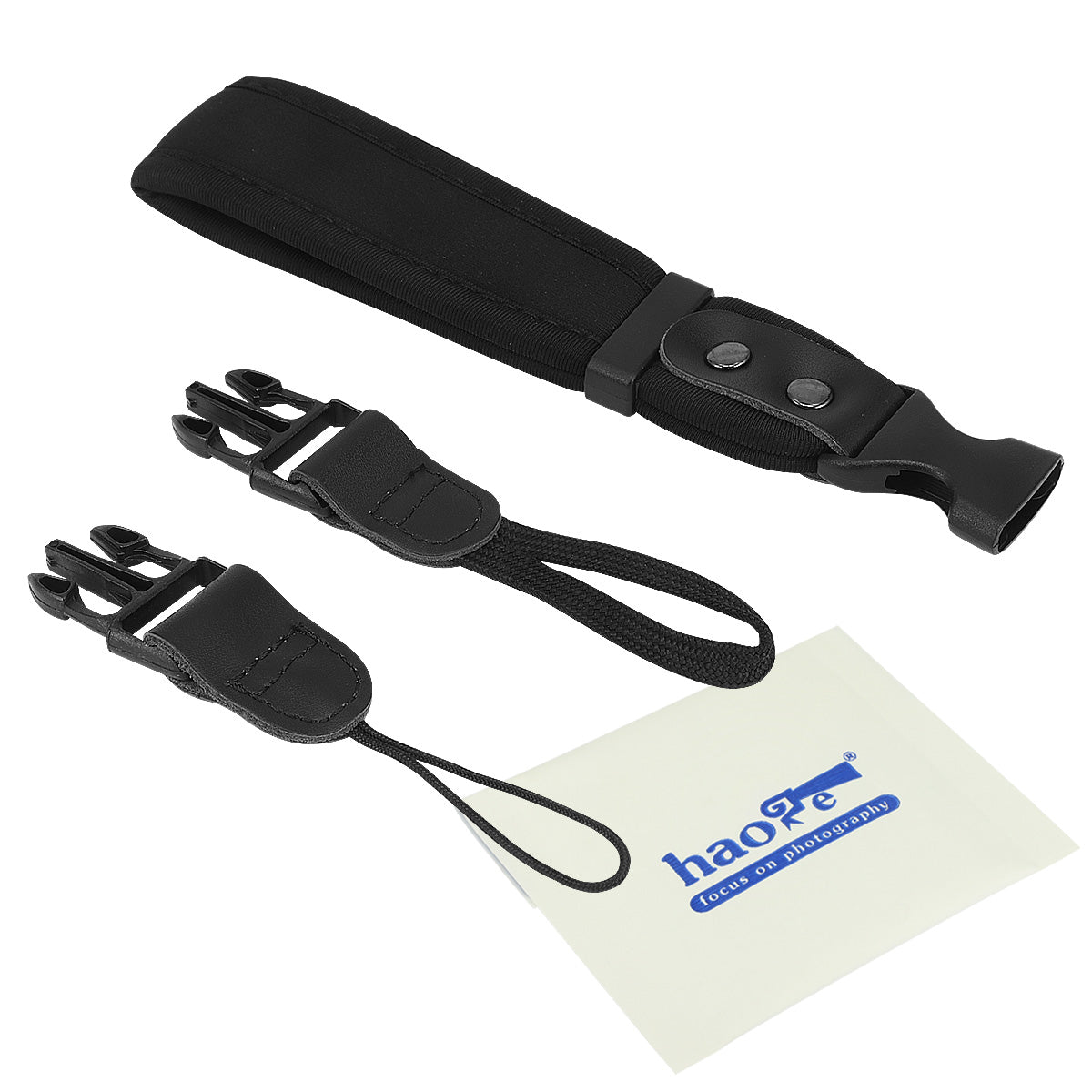Haoge Camera Hand Wrist Strap with 2 Connections for Canon Nikon Sony Fujifilm Panasonic Ricoh DSLR SLR Mirrorless Point & Shoot Cameras