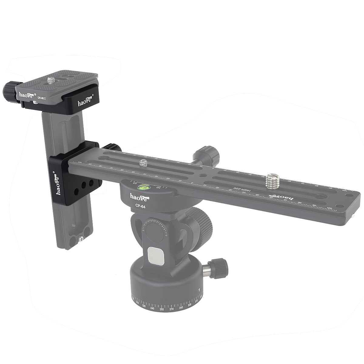 Haoge CP-20 Screw Knob Clamp Adapter Mount with Three Pairs of 20mm Holes for DIY Support System with Haoge Plates