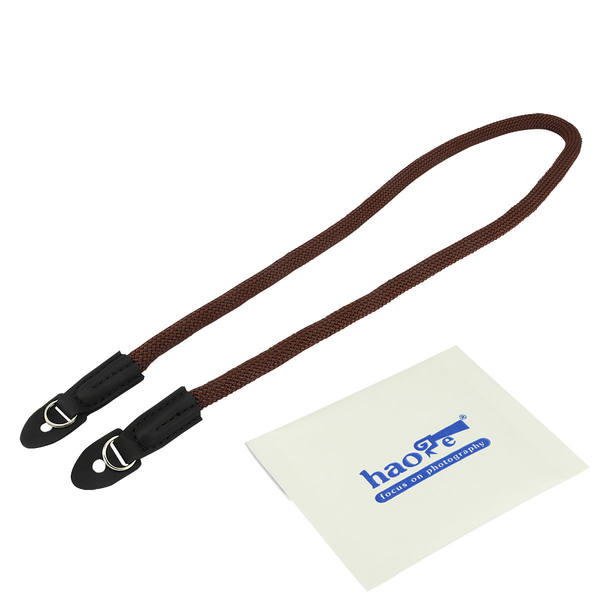 Haoge Camera Neck Strap for Sony a7, a7M2, a7M3, a7R, a7RM2, a7RM3, a7RM4, a7S, a7SM2, a9, a9M2, a99M2, RX10, RX10M2, RX10M3, RX10M4, RX1RM2 Climbing Rope Coffee