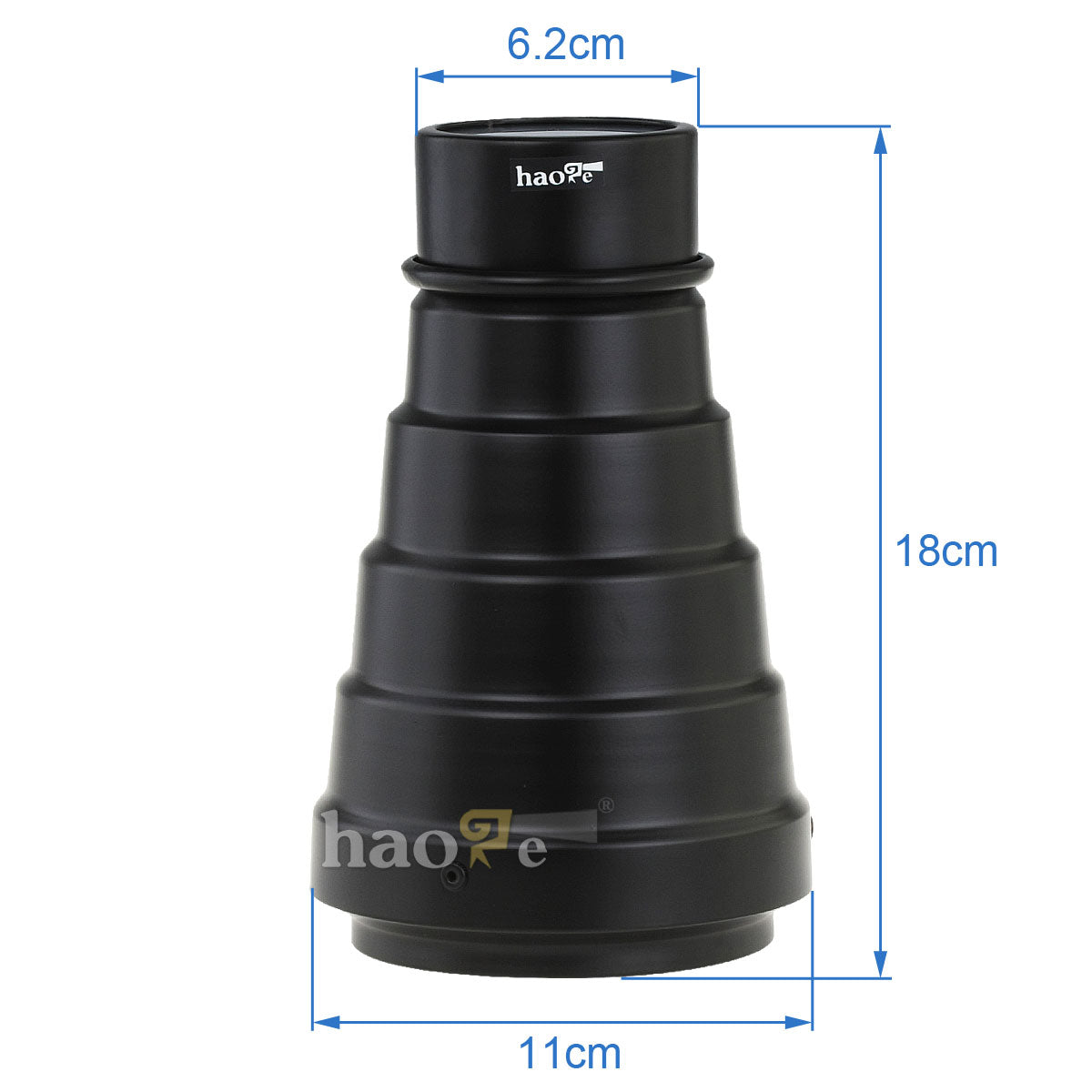 Haoge Metal Conical Snoot with Honeycomb Grid and Color Gel Filter Kit for Balcar Paul C Buff AlienBees Einstein White Lightning Studio Strobe Monolight Photography Flash Light