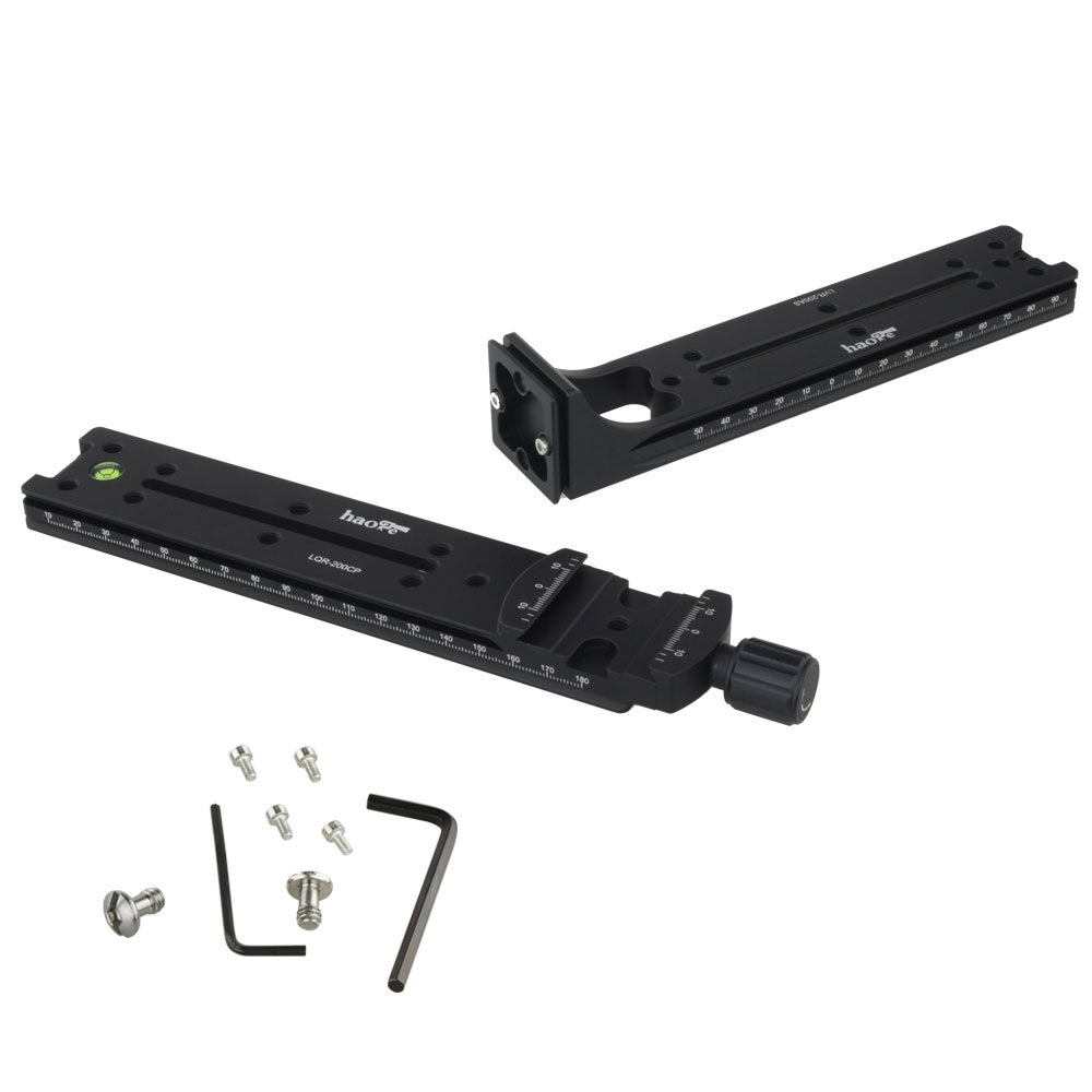 Haoge Quick Release L Plate Set for Panorama Panoramic Head Fit Arca Swiss Sunwayfoto Markins Sirui Kirk RRS Benro AS