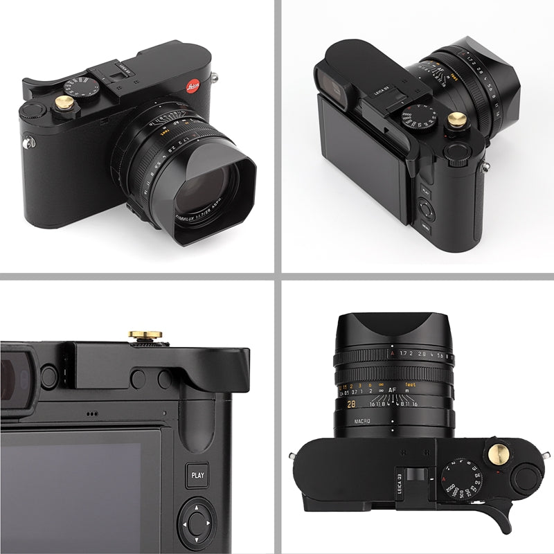 Haoge Metal Thumb Up Grip for Leica Q3 / Q3 43 Camera Digital AccessoriesTHB-Q3B Hot Shoe Thumb Up Rest Support Handgrip