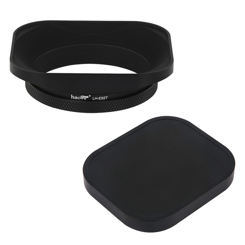 Haoge 52mm Screw Metal Square Lens Hood for Nikon NIKKOR Z 40mm f/2, Z 28mm f/2.8, Z 28mm f/2.8 (SE) Lens