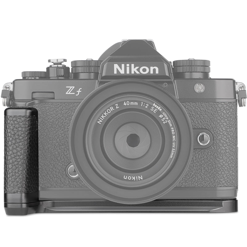 Haoge HG-ZFB Quick Release Plate Camera Bracket Holder Hand Grip for Nikon ZF Camera Black fit Arca Swiss Sunwayfoto Kirk RRS Benro
