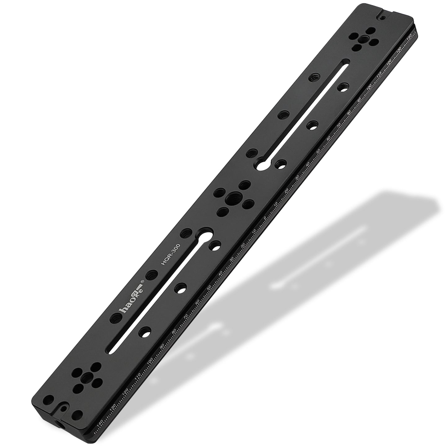 Haoge HQR-300 300mm Multi-purpose Dual Dovetail Long Quick Release Extender Rail Sliding Plate for Camera Tripod Ballhead Clamp fit Benro Arca Swiss Sunwayfoto