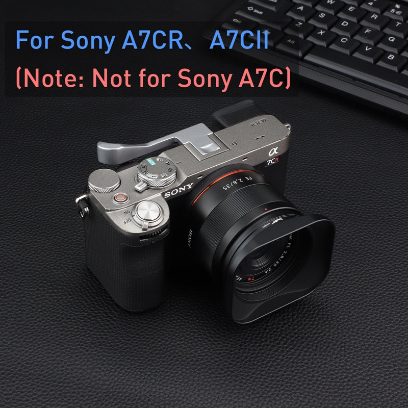 Haoge THB-A7CIIS Metal Hot Shoe Thumb Up Rest Hand Grip for Sony α7CII,Alpha 7CR,ILCE-7Cii,Camera Accessories Silver