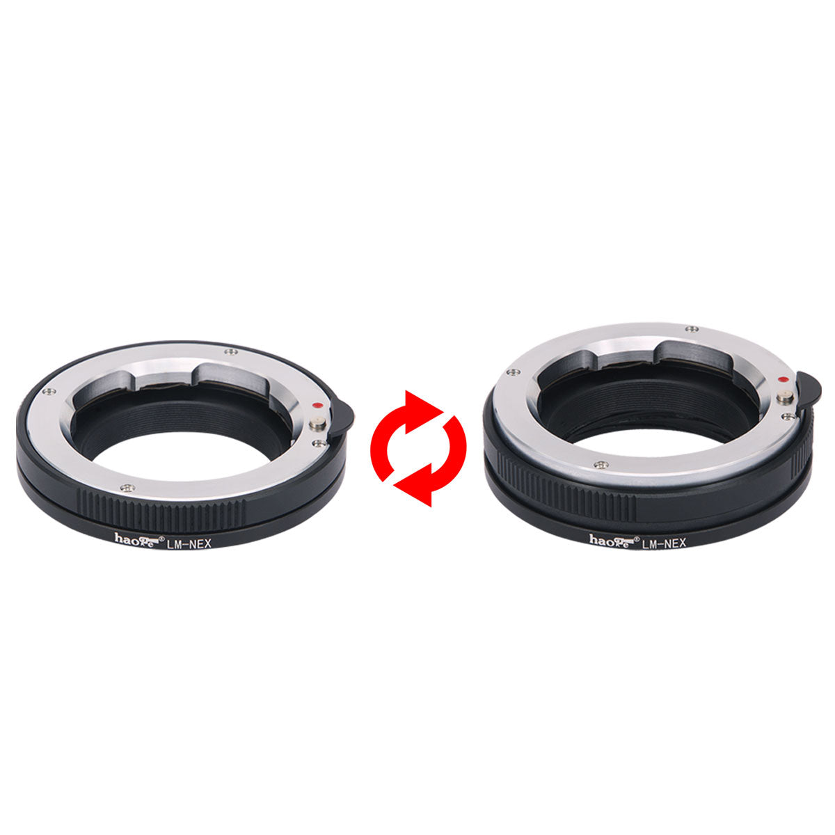 Haoge LM-NEX-L Macro Focus Lens Mount Adapter for Leica M LM Lens to Sony E-mount NEX Camera such as NEX-3, NEX-5, NEX-5N, NEX-7, NEX-7N, a6500, a6300, a6000, a5000, a3500, a3000, NEX-VG10, VG20