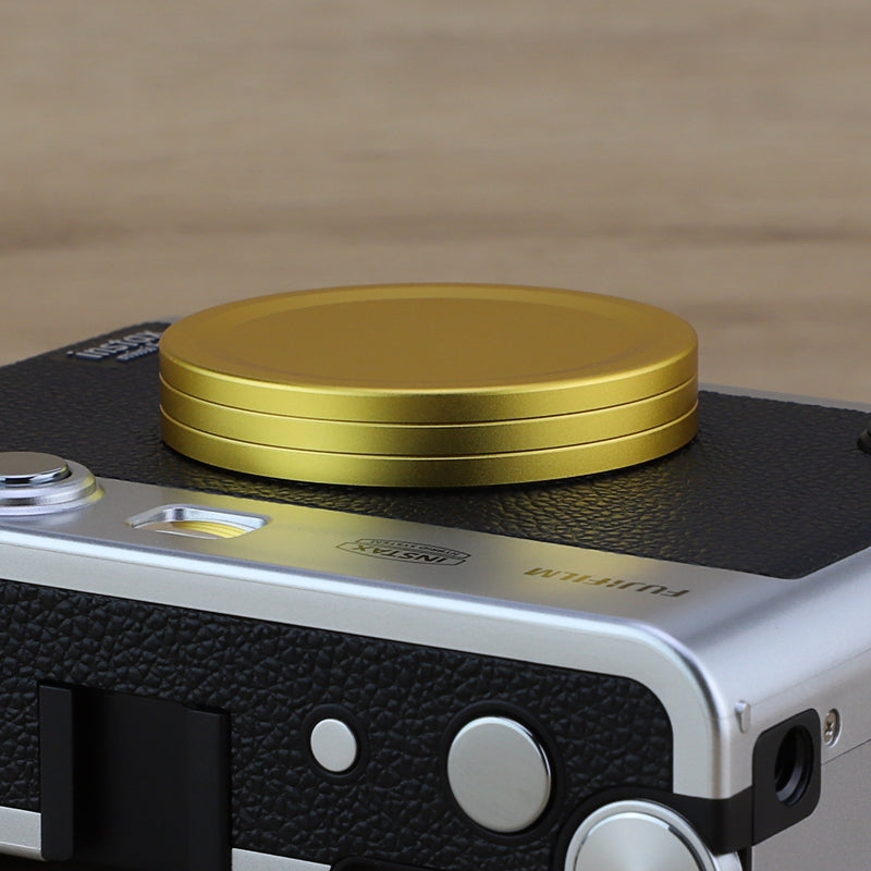 Haoge Metal Lens Cap for Fujifilm Instax Mini Evo Film Photo Camera Accessories Lens Cover,Gold