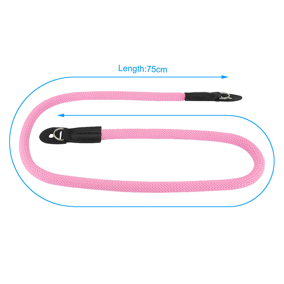 Haoge Camera Neck Strap for Sony a5000 a5100 a6000 a6100 a6300 a6400 a6500 a6600 NEX-3N NEX-5T NEX-5R NEX-6 NEX-7 NEX3 NEX5 NEX6 NEX7 A7C A7CII A7CR A1II Climbing Rope Pink