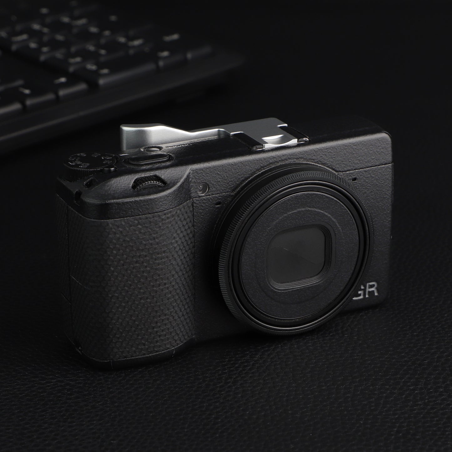 Haoge RRC-GR3XB Black Metal Decorate Ring Cap for RICOH GR3X/GRIIIX Camera replaces GN-2
