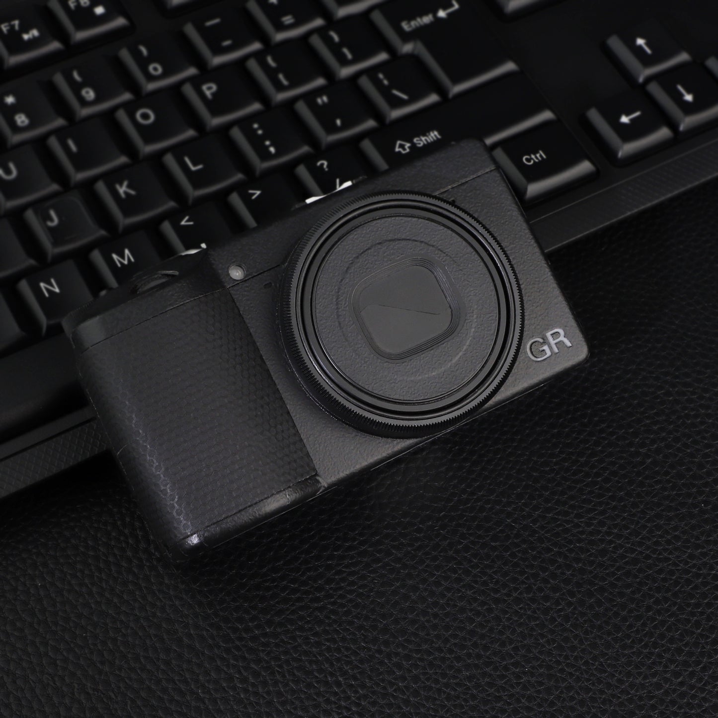 Haoge RRC-GR3XB Black Metal Decorate Ring Cap for RICOH GR3X/GRIIIX Camera replaces GN-2