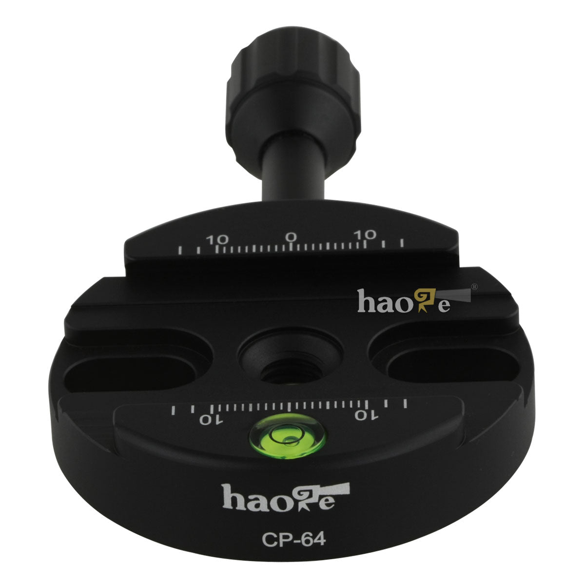 Haoge 64mm Screw Knob Clamp Adapter Mount for Quick Release QR Plate Camera Tripod Ballhead Monopod Ball Head Fit Arca Swiss