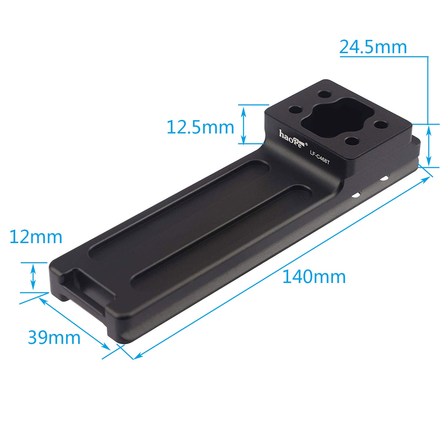 Haoge LF-C468T Low center of gravity Short version Lens replacement foot for Canon 400mm F2.8 IS/ISII/ISIII, 500mm F4.5 L, 500mm f/4 L ISII, 600mm F4 IS/ISII/ISIII, 800mm F5.6 IS Lens Arca-Swiss standard.
