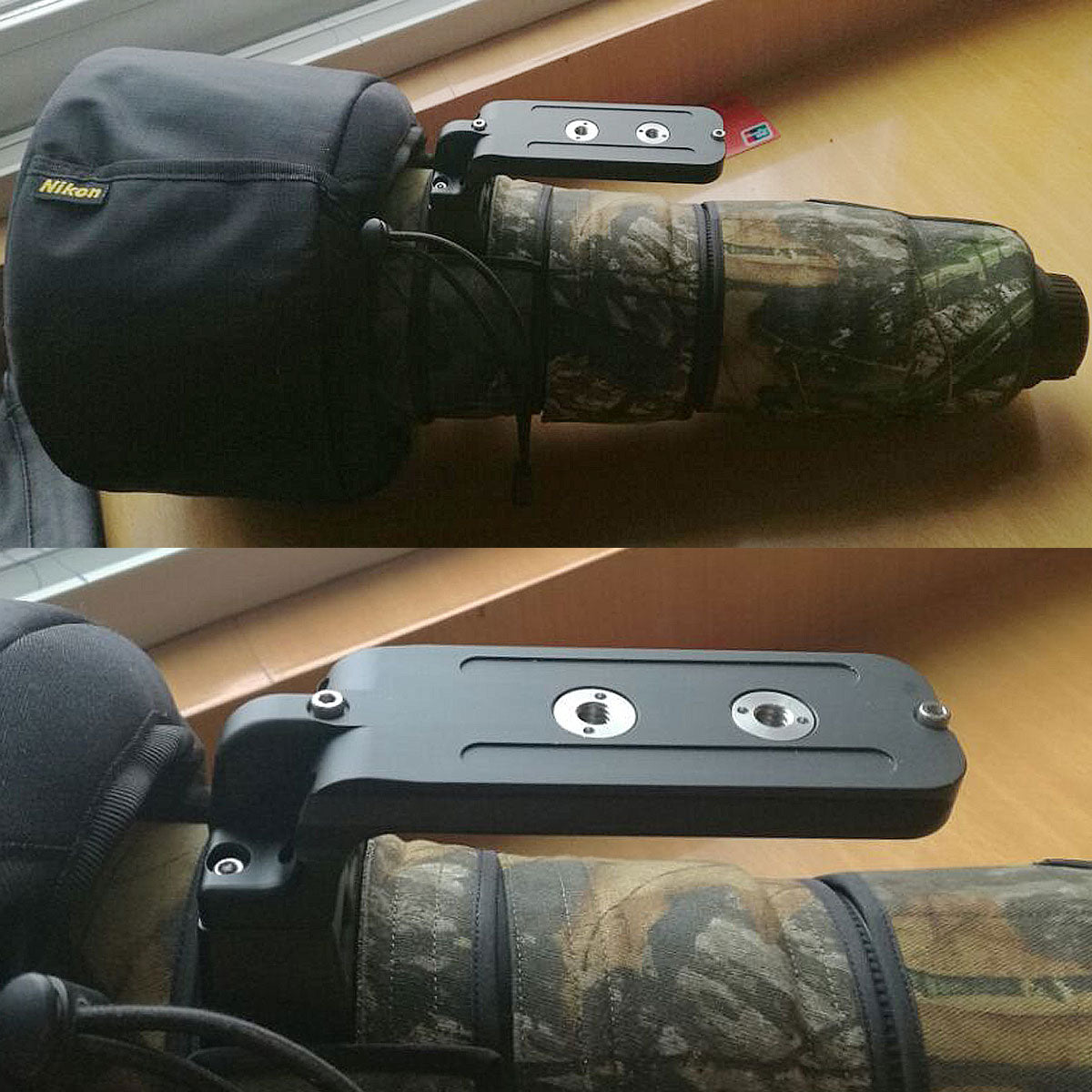 Haoge LF-N345 Replacement Lens Foot for Nikon 300mm F2.8 VR/VRII, 500mm F4 VR, 200-400mm F4 VR/VRII, 400mm F2.8, 600mm F4D, 800mm f/5.6E fit Arca