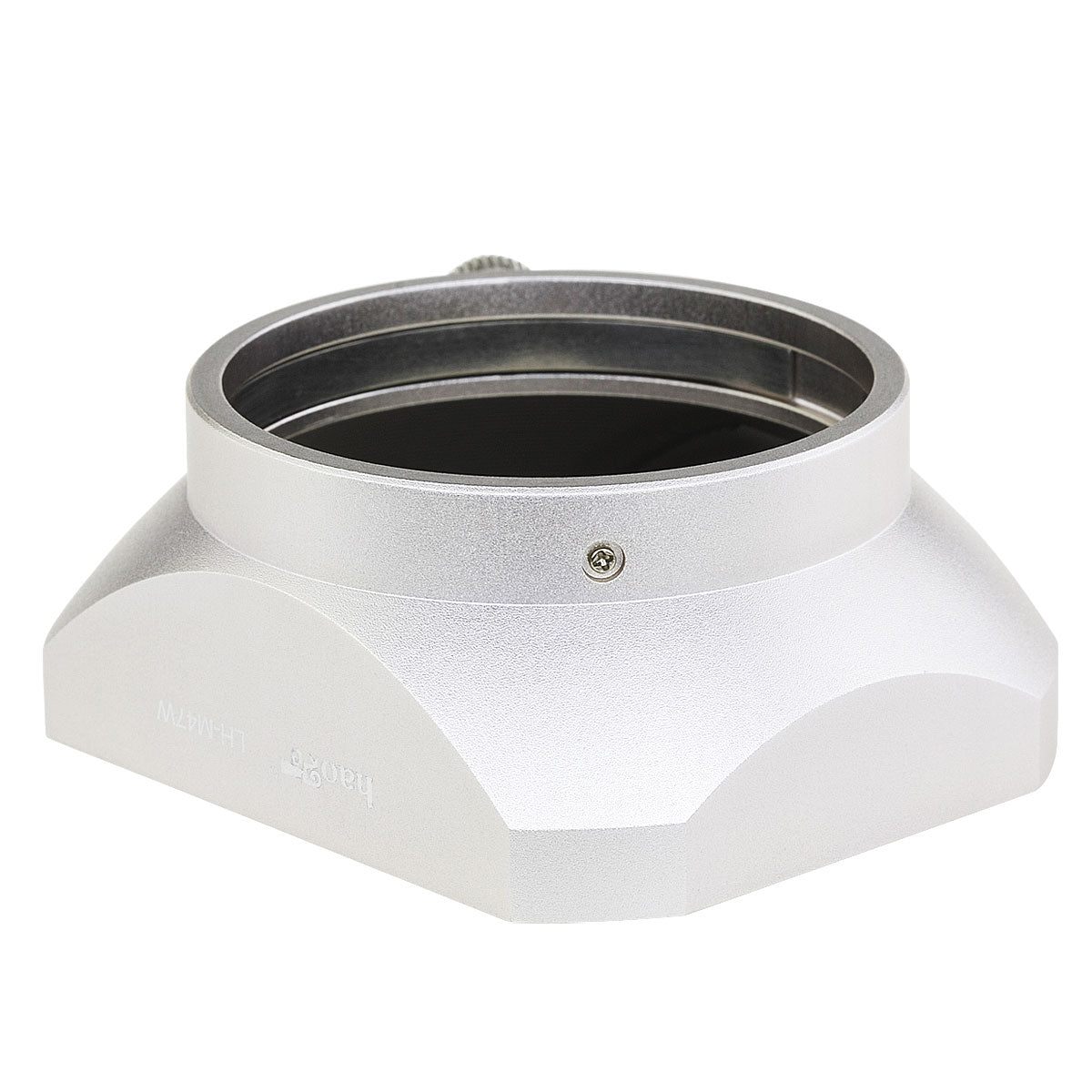Haoge LH-M47W Metal Lens Hood Shade for Olympus M.ZUIKO Digital 12mm f/2 Lens Silver
