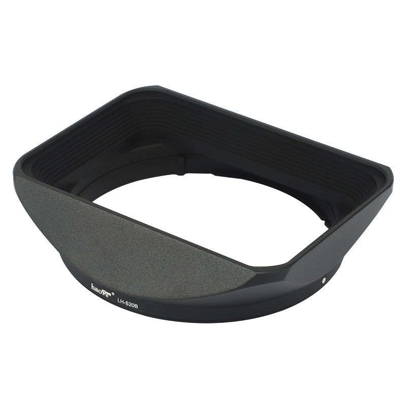 Haoge LH-S20B Bayonet Square Metal Lens Hood Shade with Cap for Sony FE 20mm F1.8 G SEL20F18G Wide Angle Prime Lens