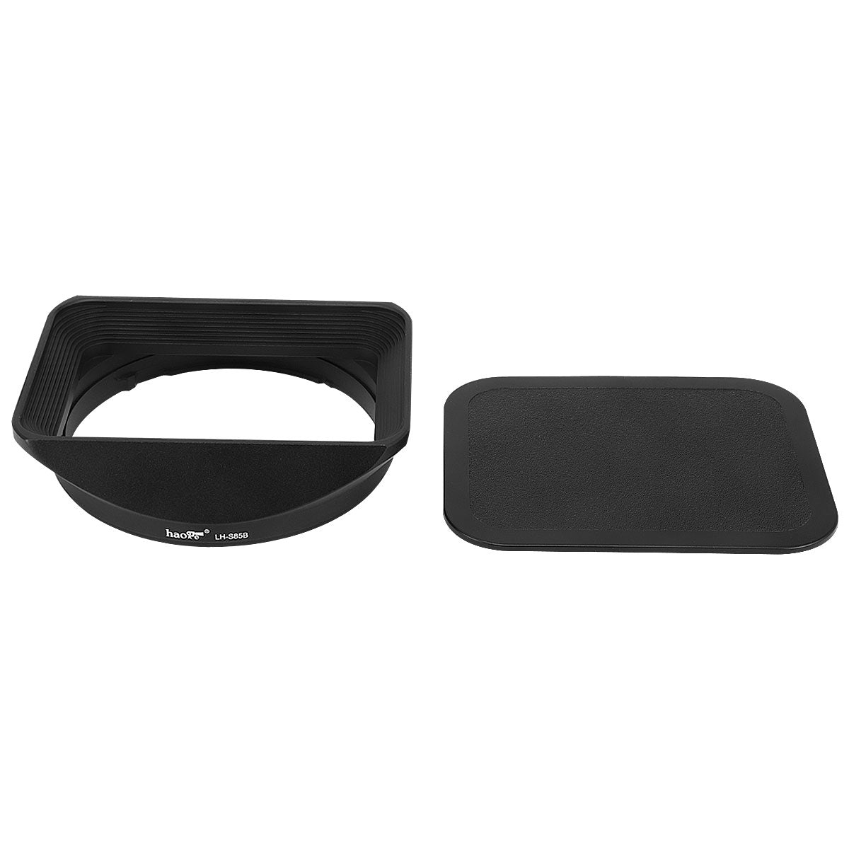 Haoge LH-S85B Bayonet Square Metal Lens Hood Shade with Cap for Sony FE 85mm F1.8 SEL85F18 Lens