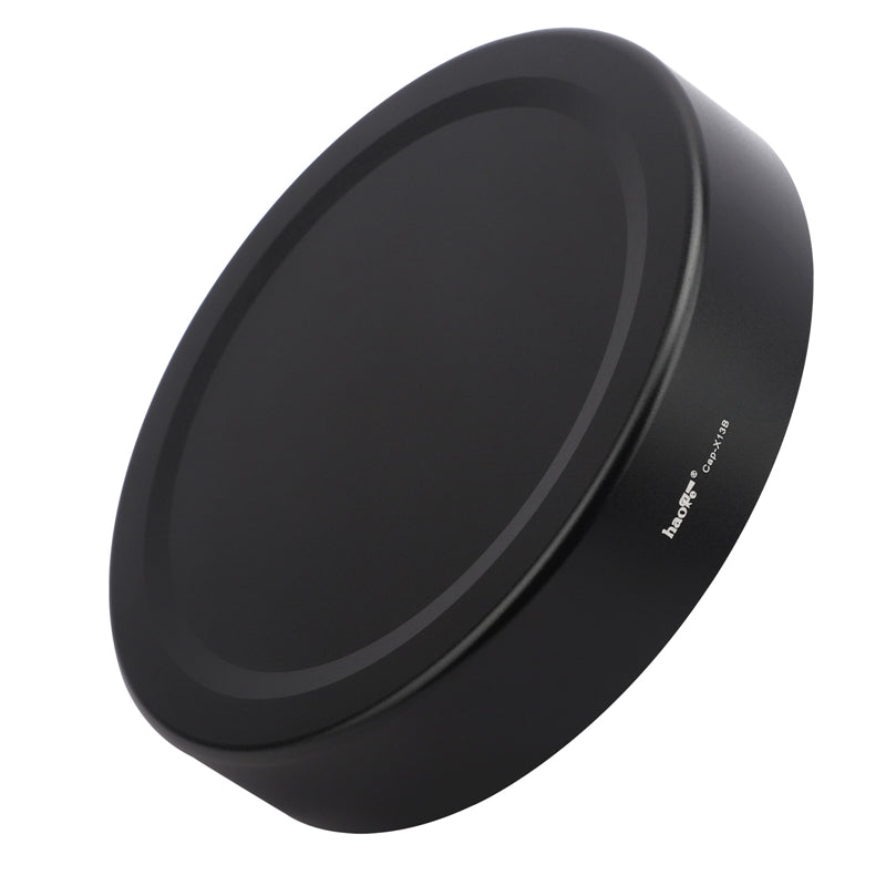 Haoge LH-X13B Bayonet Dedicated Lens Hood of Square Metal for Fuji Fujifilm Fujinon XF 18-55mm F2.8-4 R LM OIS Lens and Fujinon XF 14mm F2.8 R Lens on X-Pro3 XT30 XT4 Camera (New Version with a Hood Metal Cap)