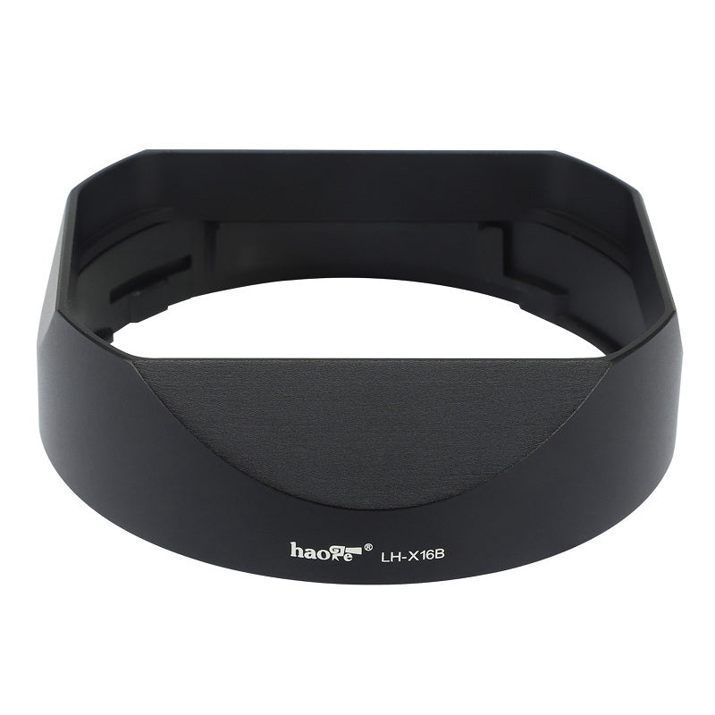 Haoge LH-X16B Square Metal Lens Hood Shade with Metal Cap for Fujifilm Fuji Fujinon XF 16mm F1.4 R WR lens xf16mm/f1.4