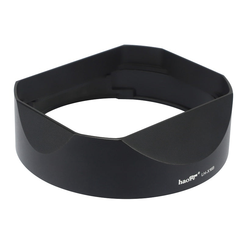 Haoge LH-X16B Square Metal Lens Hood Shade with Metal Cap for Fujifilm Fuji Fujinon XF 16mm F1.4 R WR lens xf16mm/f1.4