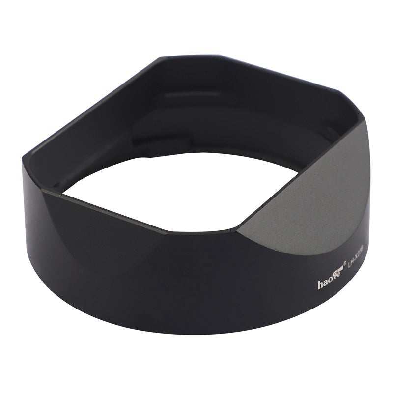 Haoge LH-X23B Square Dedicated Metal Lens Hood Shade with Metal Cap for Fujifilm Fuji Fujinon XF 23mm F1.4 R, XF 56mm F1.2 R and XF 56mm F1.2 R APD lens Replaces Fuji LH-XF23 Lens Hood