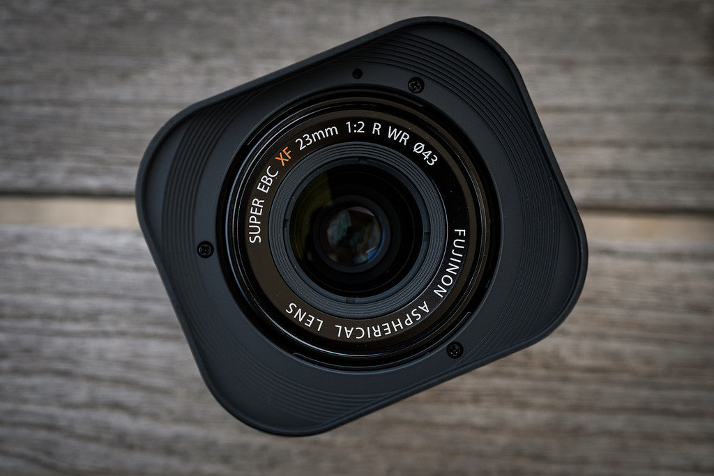 Haoge LH-X35 Square Metal Lens Hood Shade for Fuji Fujifilm XF 35mm f/2 R WR and XF 23mm f/2 R WR lens