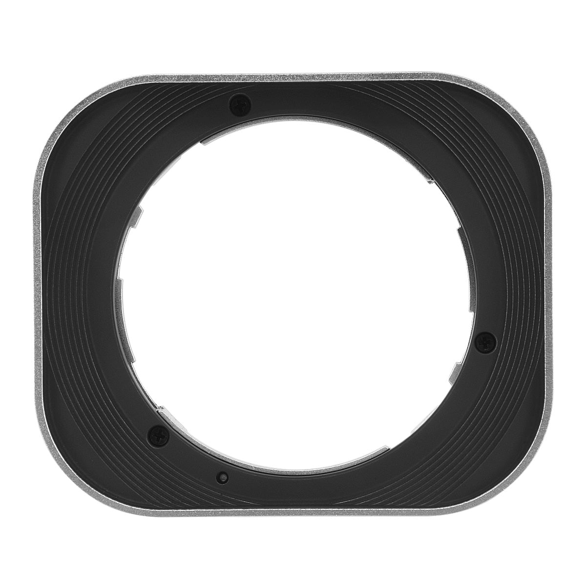 Haoge LH-X35S Square Metal Lens Hood Shade for Fujifilm Fuji Fujinon XF35mmF2 XF 35mm f/2 R WR and XF23mmF2 XF 23mm f2 R WR lens Silver