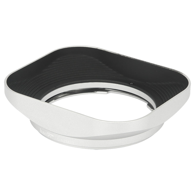 Haoge LH-ZM33 Bayonet Metal Square Lens Hood Shade Compatible with Carl Zeiss Distagon T 1.4/35 35mm f1.4 ZM Lens silver