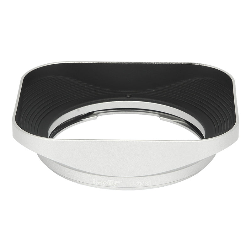 Haoge LH-ZM33 Bayonet Metal Square Lens Hood Shade Compatible with Carl Zeiss Distagon T 1.4/35 35mm f1.4 ZM Lens silver