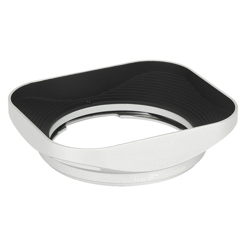 Haoge LH-ZM33P Bayonet Metal Square Lens Hood Shade Compatible with Carl Zeiss Distagon T 1.4/35 35mm f1.4 ZM Lens Hollow Out Designed Silver