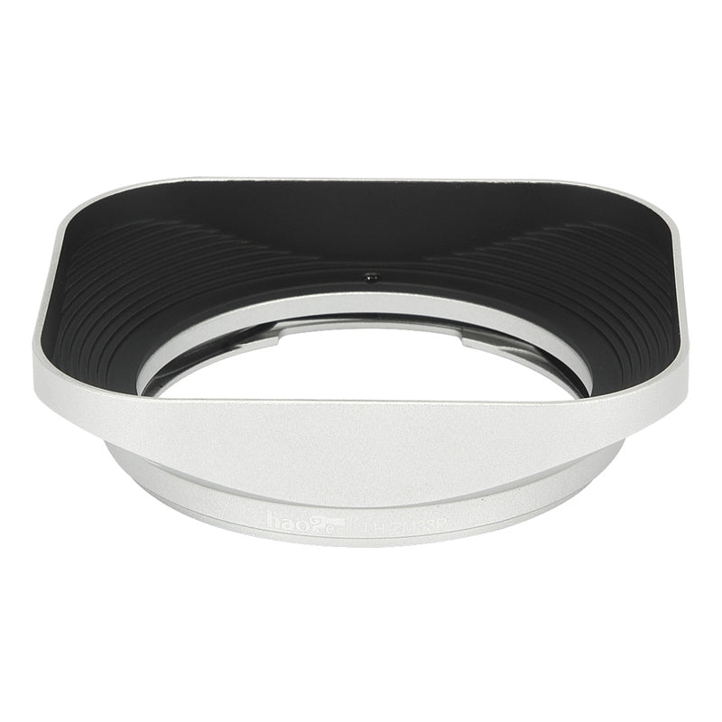 Haoge LH-ZM33P Bayonet Metal Square Lens Hood Shade Compatible with Carl Zeiss Distagon T 1.4/35 35mm f1.4 ZM Lens Hollow Out Designed Silver