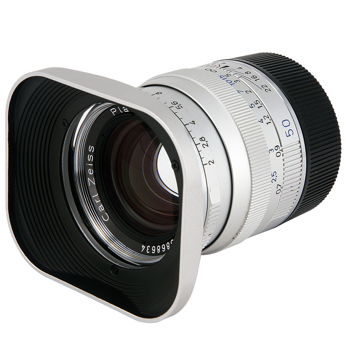 Haoge LH-ZV07 Square Metal Lens Hood for Carl Zeiss Biogon T* 2/35 35mm f2 ZM, C Biogon 2.8/35 35mm f2.8 ZM, Planar T 2/50 50mm f2 ZM; Voigtlander NOKTON CLASSIC 35mm f1.4 I&II VM, 40mm f1.4 VM;50mm f/1.5 Aspherical II VM Lens silver