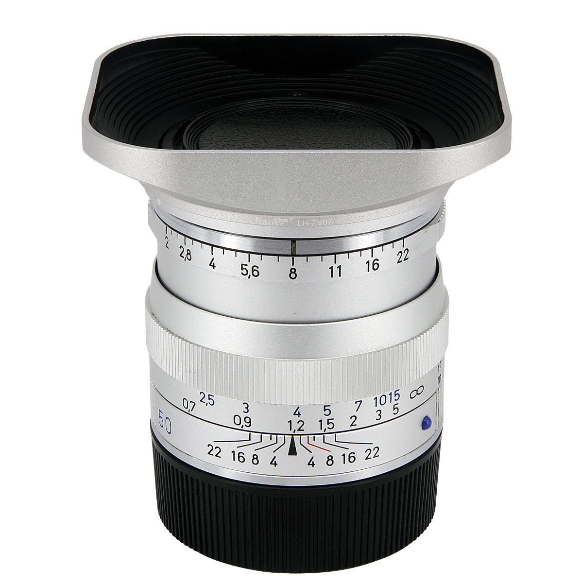 Haoge LH-ZV07 Square Metal Lens Hood for Carl Zeiss Biogon T* 2/35 35mm f2 ZM, C Biogon 2.8/35 35mm f2.8 ZM, Planar T 2/50 50mm f2 ZM; Voigtlander NOKTON CLASSIC 35mm f1.4 I&II VM, 40mm f1.4 VM;50mm f/1.5 Aspherical II VM Lens silver