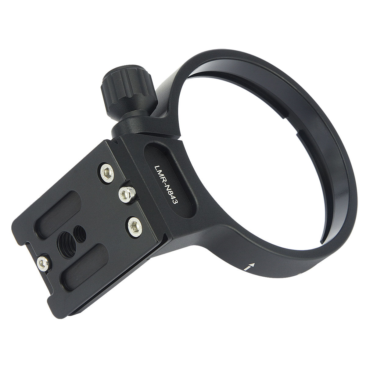 Haoge LMR-N843 Lens Collar Replacement Foot Tripod Mount Ring for Nikon AF NIKKOR 80-400mm f/4.5-5.6D ED AF VR and Nikon AF-S NIKKOR 300mm F/4D IF-ED Lens built-in Arca Type Quick Release Plate
