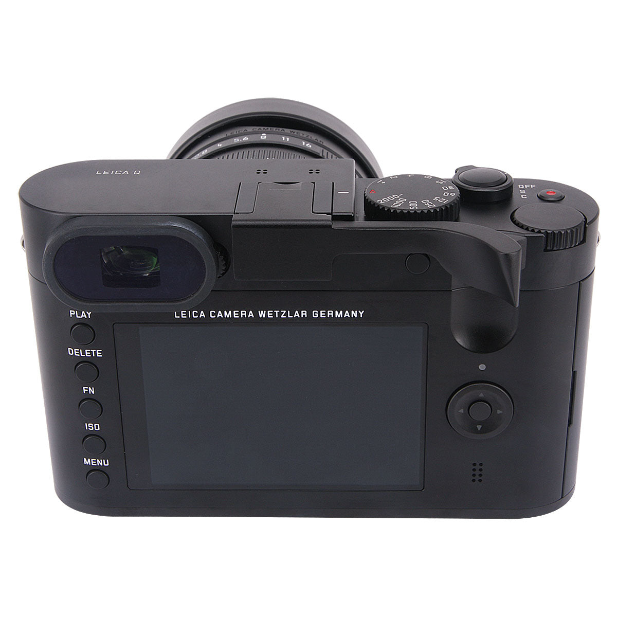 Haoge THB-LB Hot Shoe Thumb Up Rest Grip for Leica Q Typ116 Typ 116 Camera Black