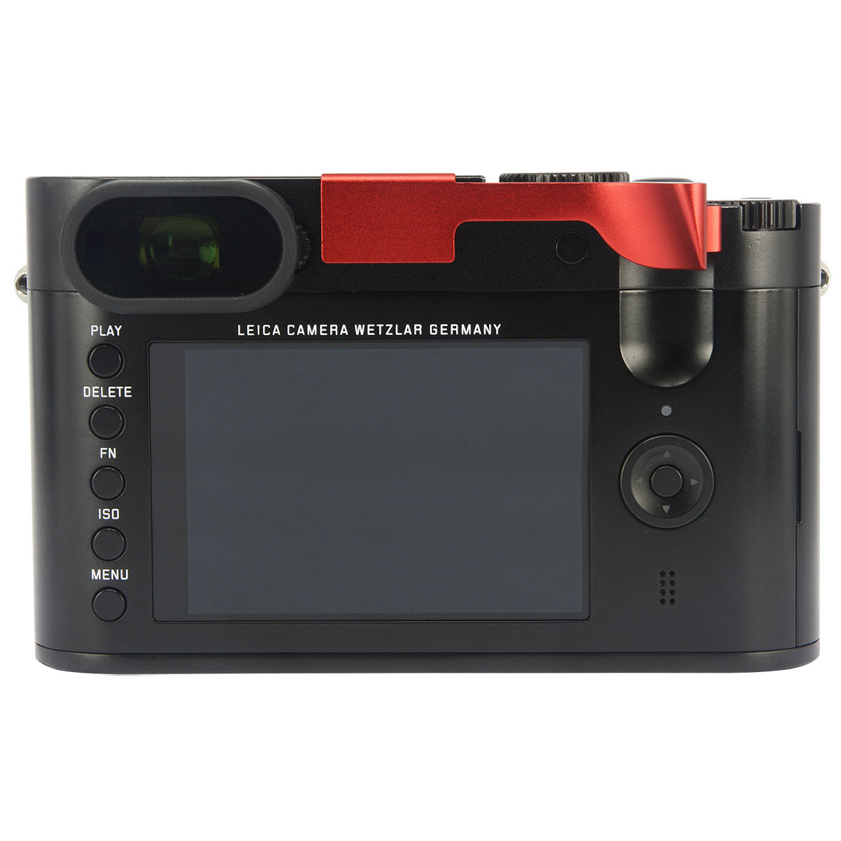 Haoge THB-LR Metal Hot Shoe Thumb Up Rest Hand Grip for Leica Q Typ116 Typ 116 Camera Red