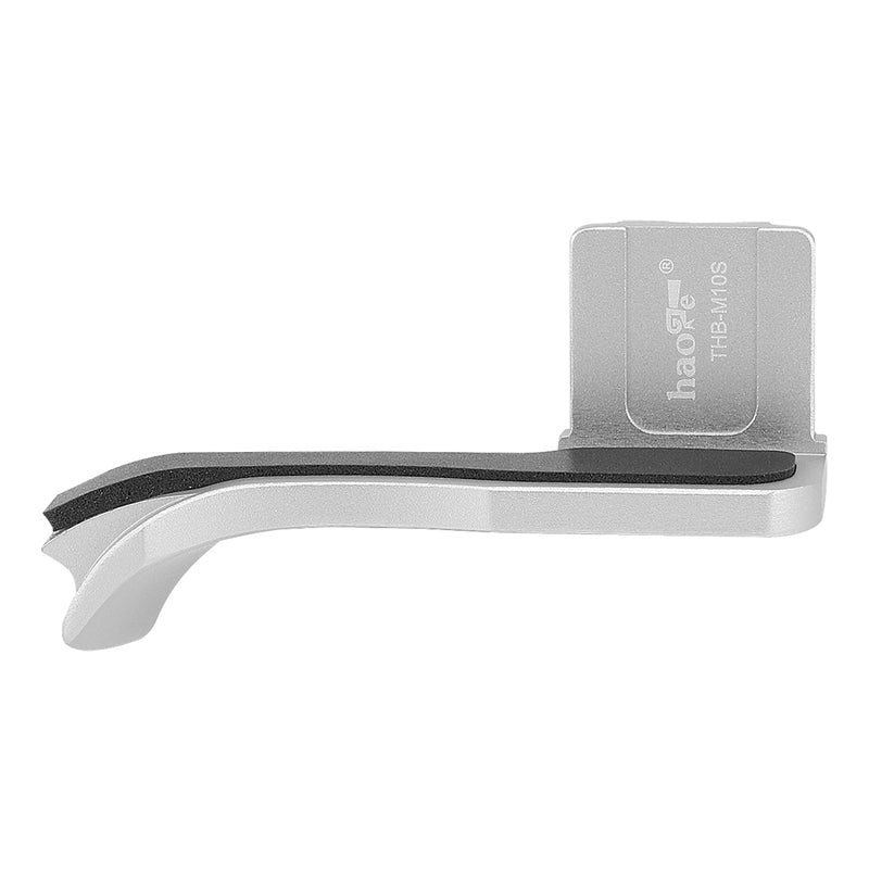Haoge THB-M10S Metal Hot Shoe Thumb Up Rest Thumbs Up Hand Grip for Leica M10 M10-P M10P Camera Silver