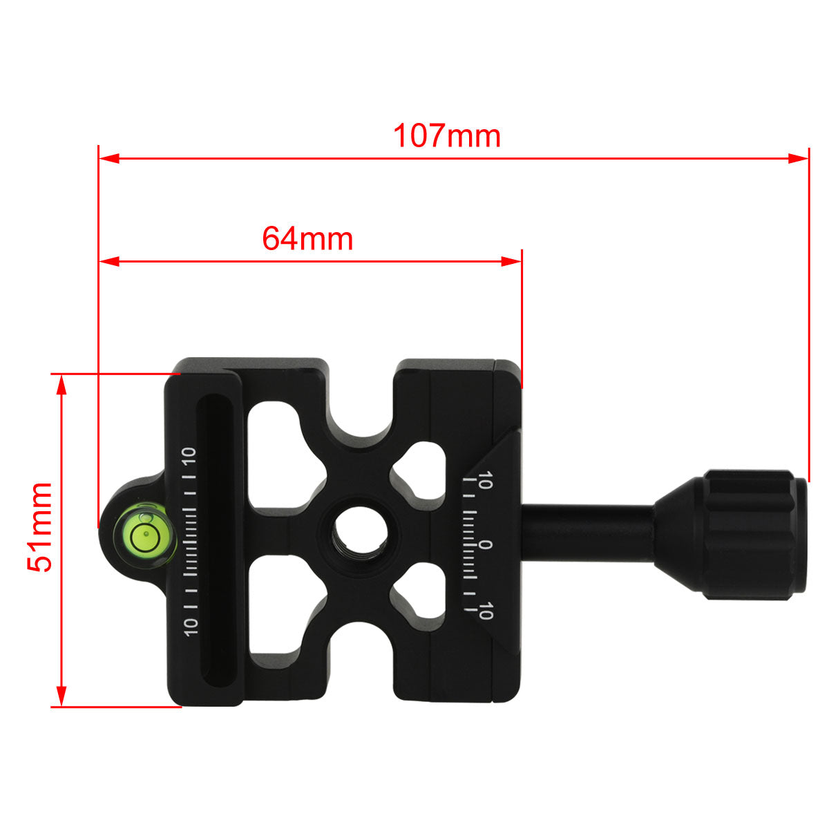 Haoge Combo Boss Adapter with CP-MAS Arca & Manfrotto Compatible Quick Release Clamp for Manfrotto Tripod Ball Head Clamp Replacement