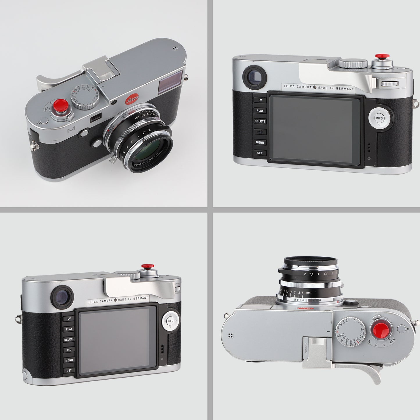 Haoge THB-M24S Metal Hot Shoe Thumb Up Rest Hand Grip for Leica M Typ240 M240 , M-P Typ 240 M240P , M Type262 M262 , M-D Type 262 Camera Silver