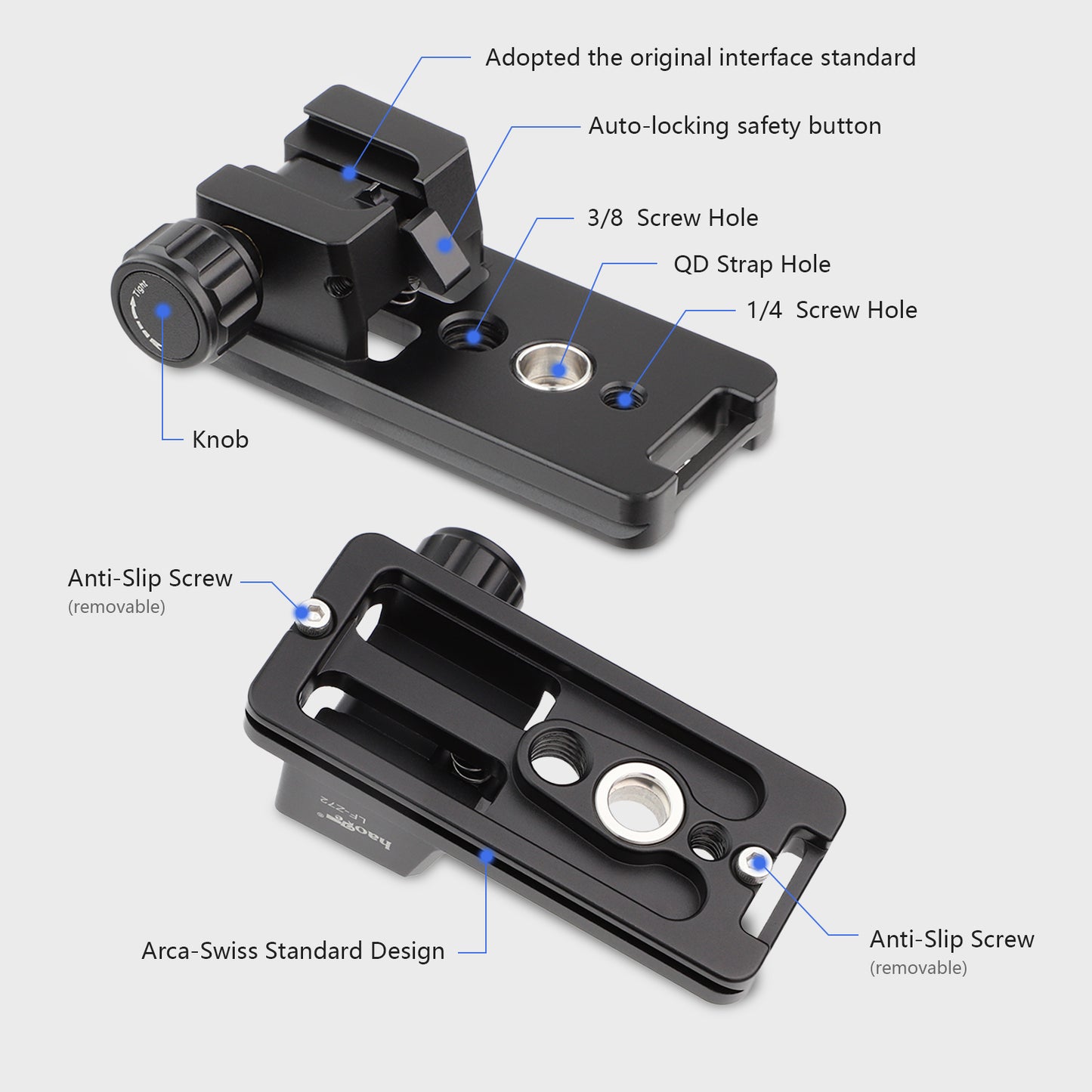 Haoge Lens Collar Replacement Foot Tripod Mount Ring for Nikon NIKKOR Z 600mm f/6.3 VR S Lens built-in Arca Type Quick Release Plate
