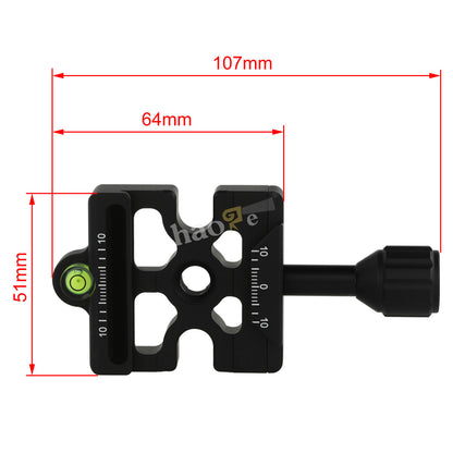 Haoge Screw Knob Quick Release QR Clamp Compatible with Bogen 3157N / Manfrotto 200PL-14 RC2 / Arca Swiss for Tripod Head