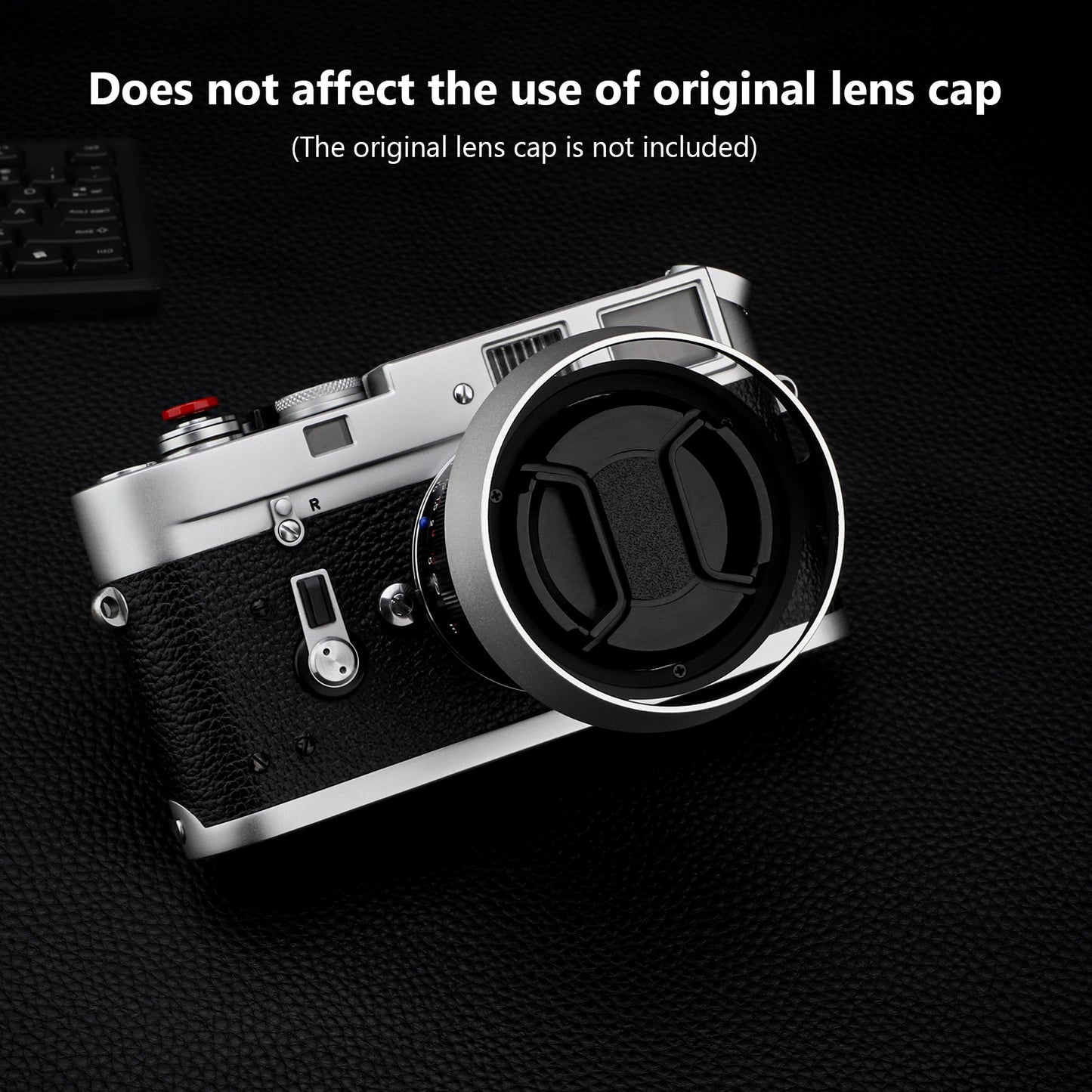 Haoge LH-ZV12 Round Metal Lens Hood for Carl Zeiss C Biogon T* 2.8/28 28mm f2.8 ZM, C Sonnar 1.5/50 50mm f1.5 ZM Lens silver