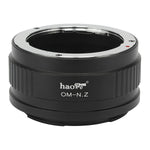 Load image into Gallery viewer, Haoge Manual Lens Mount Adapter for Olympus OM Lens to Nikon Z Mount Camera Such as Z6 Z7
