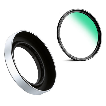 Haoge Metal Lens Hood for Fujifilm Fuji XC 15-45mm f/3.5-5.6 OIS PZ Lens, Compatible with 52mm UV Filters and 52mm Lens Cap
